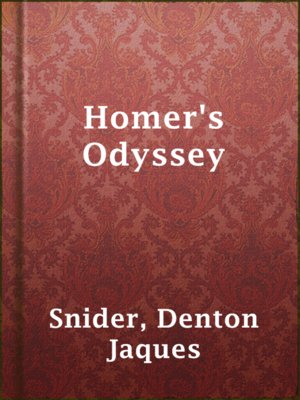 cover image of Homer's Odyssey